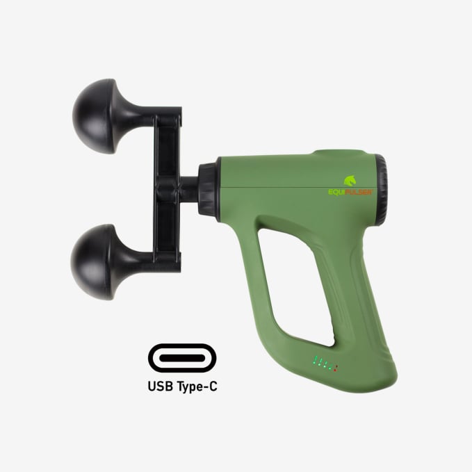 EQUIPULSER massaggiatore muscolare professionale dotato di batteria ricaricabile integrata - usb-c
